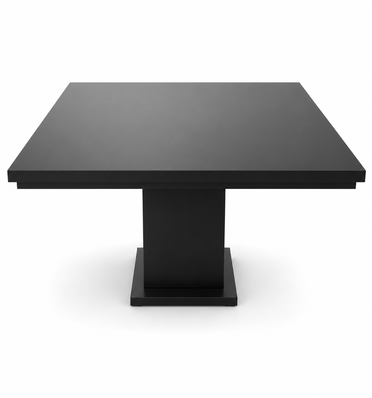 Mesa de Comedor Pedestal Negra – Diseño Moderno