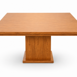 Mesa de Comedor Pedestal – Madera Natural